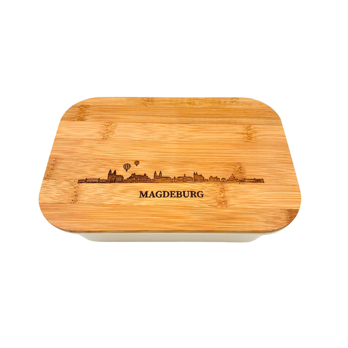 Magdeburg Skyline Lunchbox – Bambus & PP