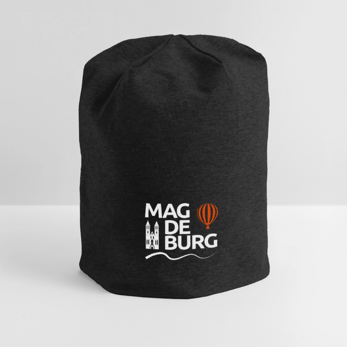 Jersey-Beanie - Schwarz