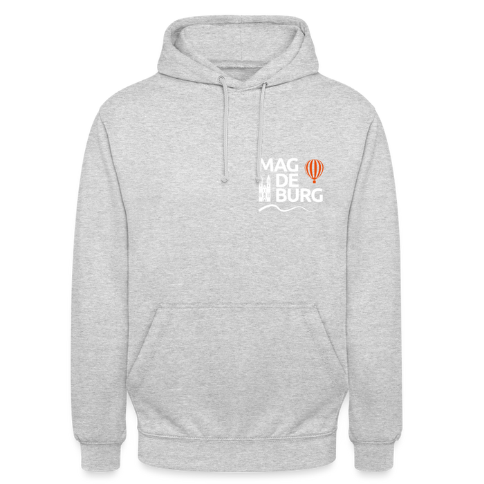 Unisex Hoodie - Hellgrau meliert