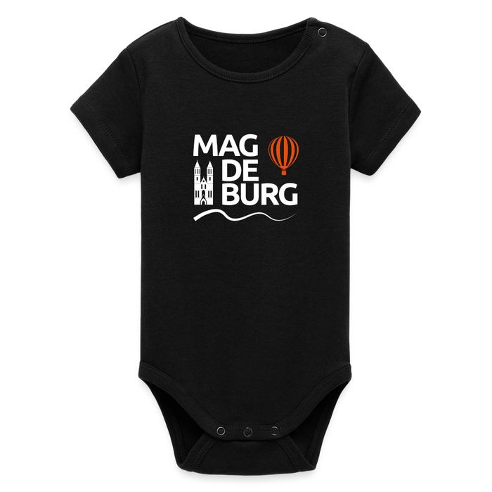 Organic Kurzarm-Babybody von Stanley/Stella - Schwarz