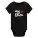 Organic Kurzarm-Babybody von Stanley/Stella - Schwarz