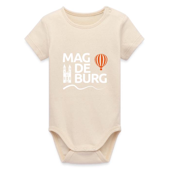 Stanley/Stella Baby Bio Kurzarm-Body - Weißgrau