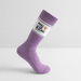 Farbige Tennissocken - Weiß/Flieder 