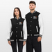 College-Sweatjacke - Schwarz/Weiß