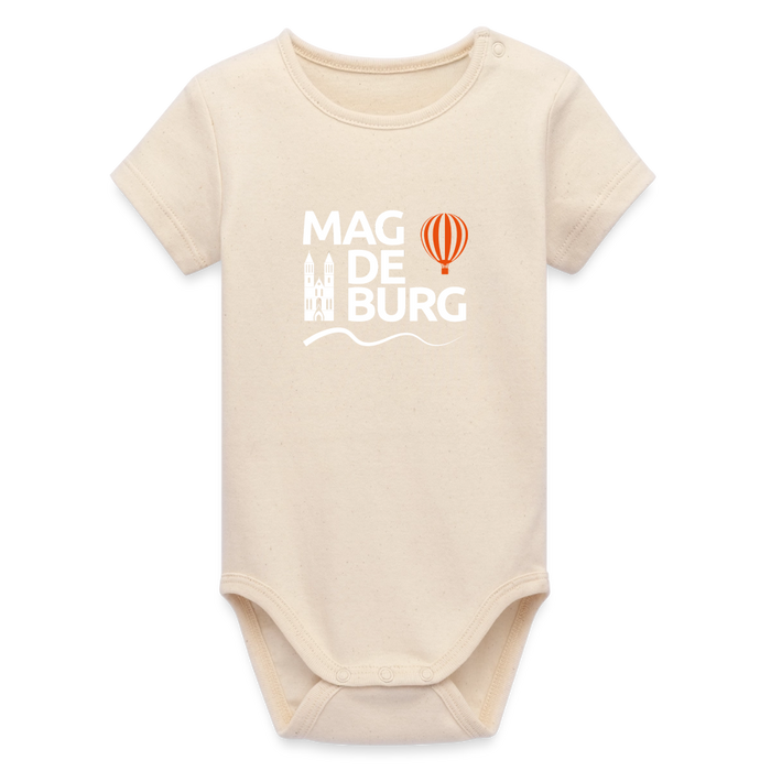 Organic Kurzarm-Babybody von Stanley/Stella - Natur