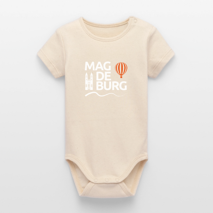 Organic Kurzarm-Babybody von Stanley/Stella - Natur