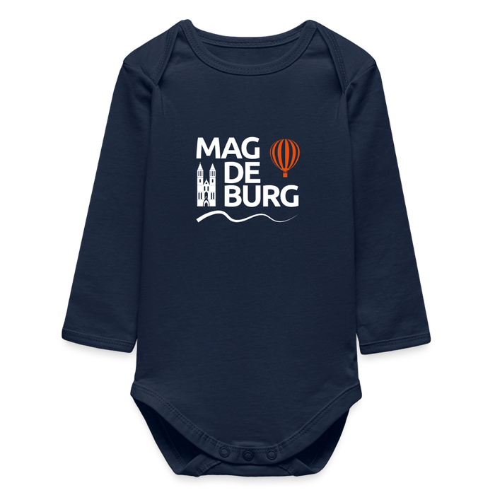 Baby Organic Langarmbody - Navy