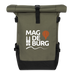 Rolltop Rucksack - Olive/Schwarz