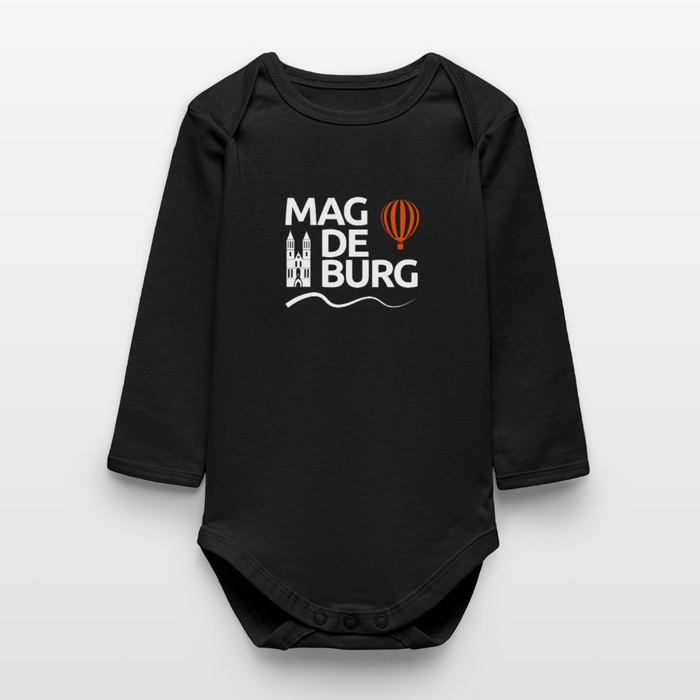 Baby Organic Langarmbody - Schwarz