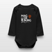 Baby Organic Langarmbody - Schwarz