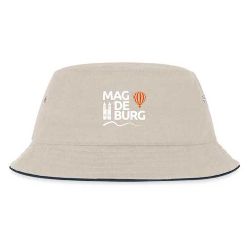 Kinder Bucket Hat - Natur/Navy