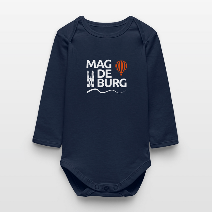 Baby Organic Langarmbody - Navy