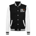 College-Sweatjacke - Schwarz/Weiß