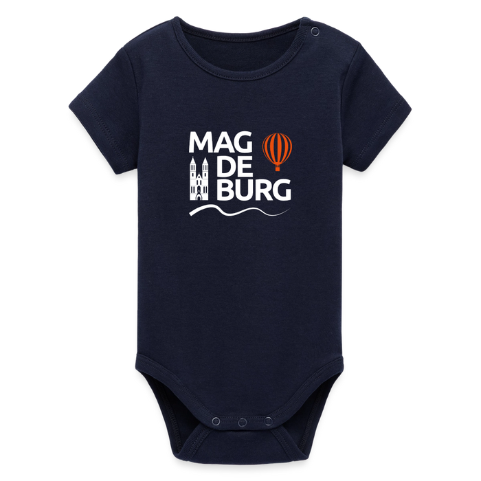 Organic Kurzarm-Babybody von Stanley/Stella - Navy