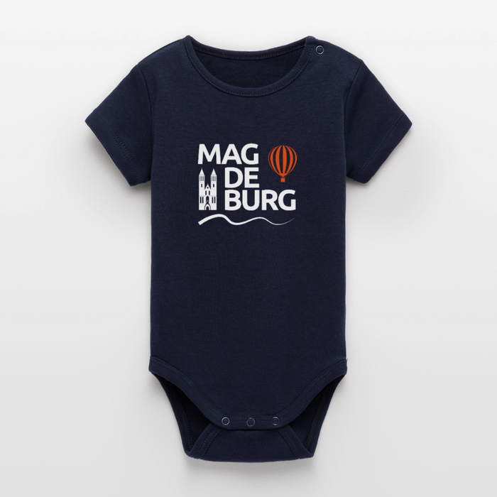Organic Kurzarm-Babybody von Stanley/Stella - Navy