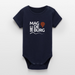 Organic Kurzarm-Babybody von Stanley/Stella - Navy