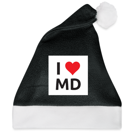 Weihnachtsmütze - Schwarz/Weiß