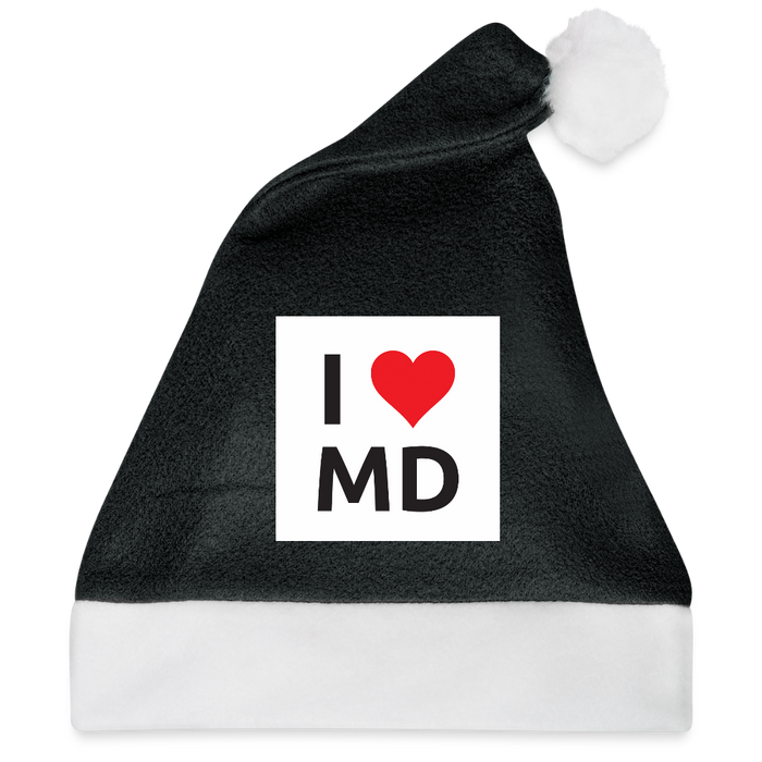 Weihnachtsmütze - Schwarz/Weiß