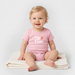 Organic Kurzarm-Babybody von Stanley/Stella - Hellrosa