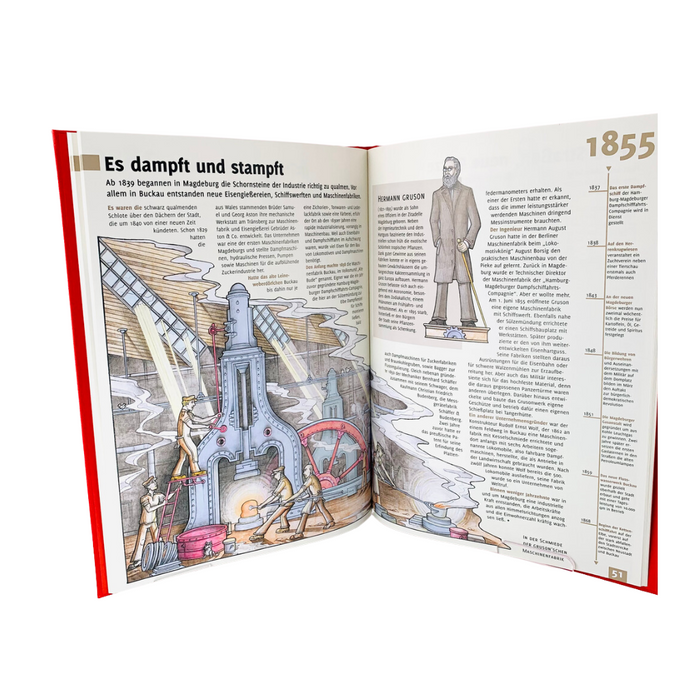 Buch: Kleine Stadtgeschichte von Magdeburg/rot